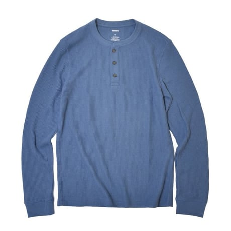 Sonoma Goods L/S Waffle Henley Thermal - Biplane Blue