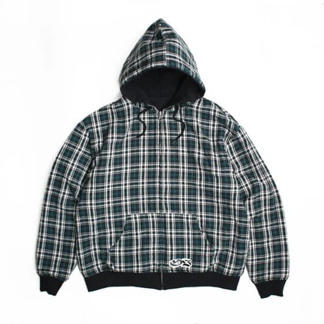 Yardsale Reversible Flannel Hoodie - Green