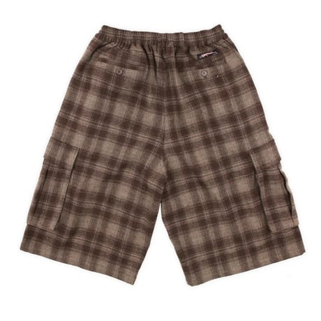 YARDSALE SHORELINE PLAID SHORTS - Brown