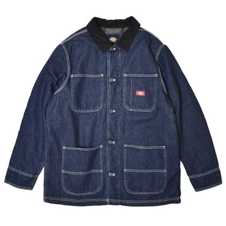 Dickies Denim Blanket Lined Chore Coat - Rinsed Indigo