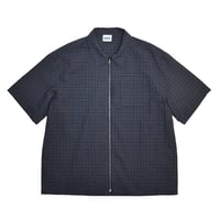 RAWDRIP S/S Full Zip Dobby Shirts - Navy