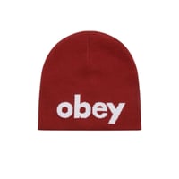 Obey Lowercase Beanie - Red