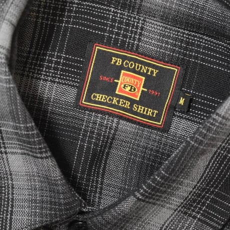 FB County S/S Checker Flannel Shirts - Black/Black