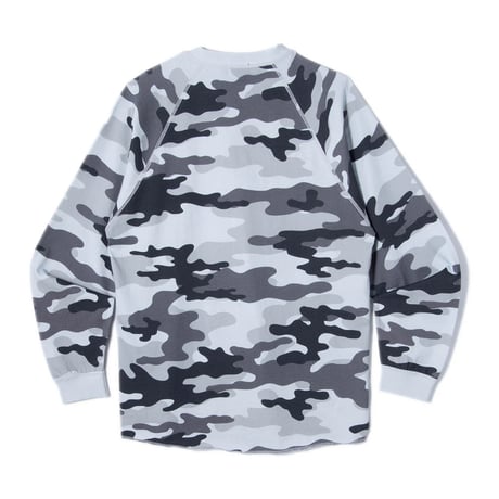 Hellrazor Henry Raglan LS Shirt - Snow Camo