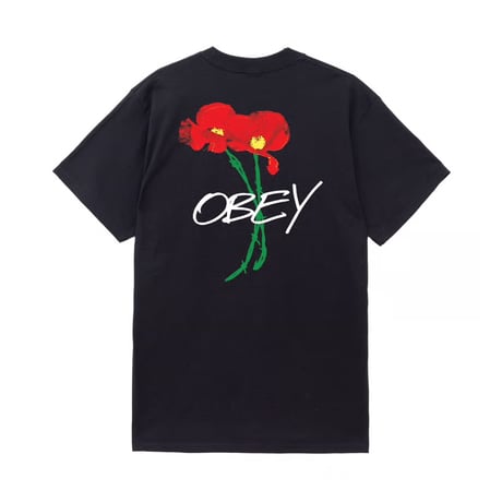 OBEY Poppies Tee - Vintage Black