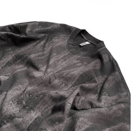 Los Angeles Apparel HF07DD 14oz Heavy Fleece Crewneck Drip Dye - Black