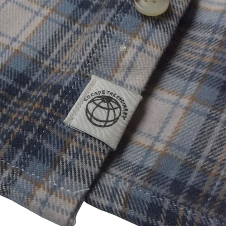 Free Planet Plaid Flannel Shirts - Light Blue Multi
