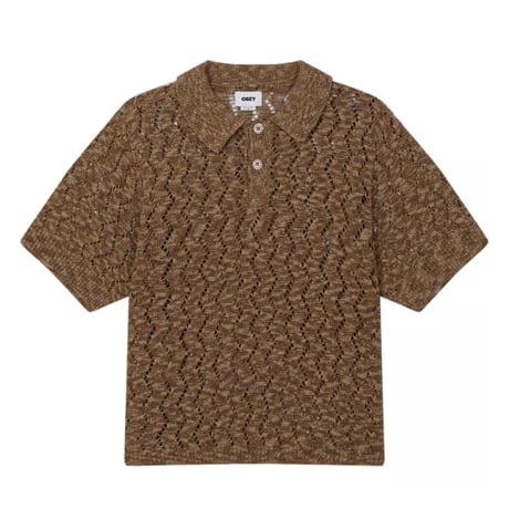 OBEY Andre Polo Sweater - Brown