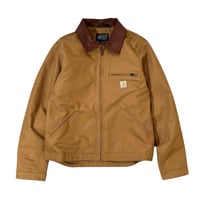 Carhartt USA Relaxed Fit Duck Blanket-Lined Detroit Jacket Brown