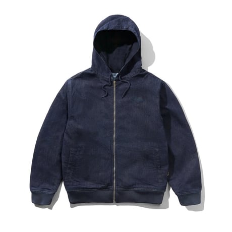 BUTTER GOODS Hooded Work Jacket - Indigo