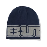 BUTTER GOODS Glint Reversible Skully Beanie - Grey/Navy