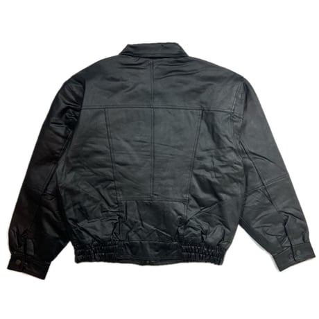 Deadstock Gianni Velente Leather Jacket Black