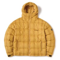 Hellrazor H Chain Suede Hooded Down Jacket - Yellow