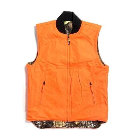 World Famous Sports Real Tree Reversible Vest Burly Camo Tan