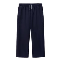 Los Angeles Apparel Poly Cotton Wide Leg Prisoner Pants - Navy