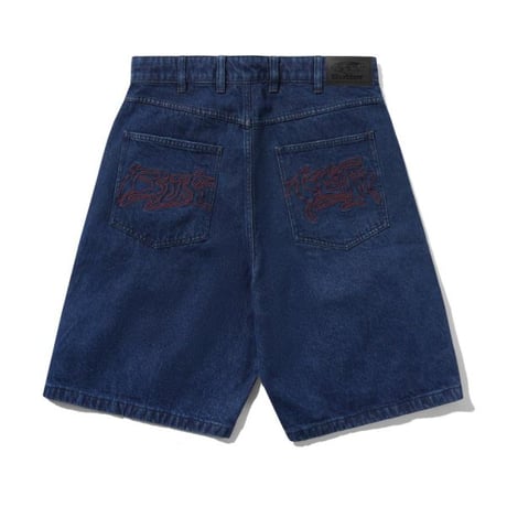 Butter Goods Drummer Baggy Denim Shorts - Dark Indigo