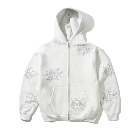 BUTTER GOODS Roach Zip-Thru Hood - ASH