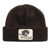 Pass~Port x may Gibbss Banksia Mohair Beanie Chocolate
