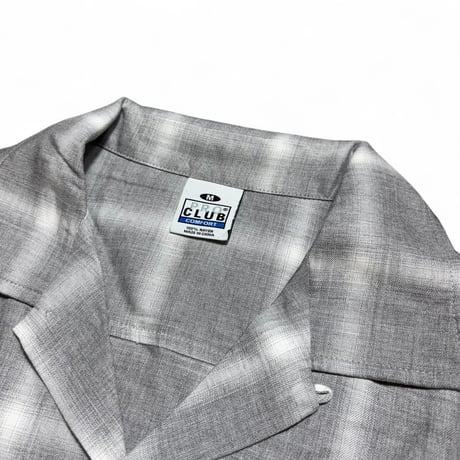 PRO CLUB Comfort Ombre Checker S/S Shirts - Heather Grey