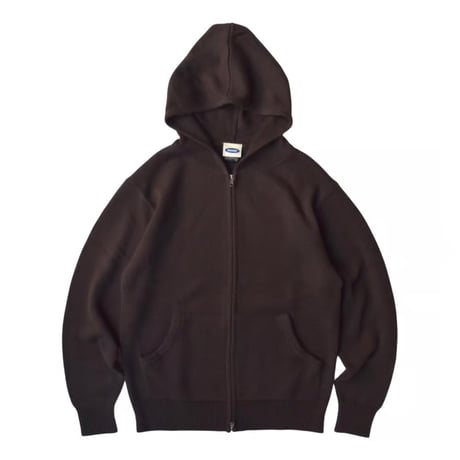 RAWDRIP Original Double Zip Cotton Knit Hoodie - Sun Brown