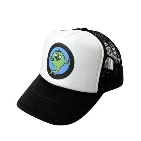 Trucker Hat USA Vintage Finger Monster - Black