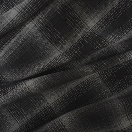 FB County L/S Checker Flannel Shirts - BlackｘBlack