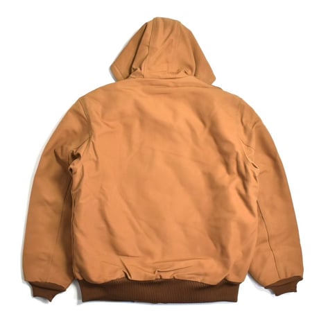 Carhartt USA J140 Firm Duck Insulated Flannel Lined Active Jacket Carhartt Brown
