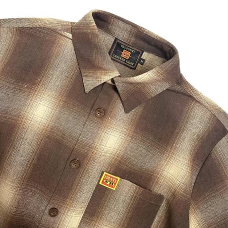 FB County S/S Checker Flannel Shirts - Brown/Tan