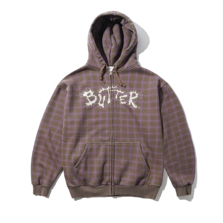 BUTTER GOODS Eruption Zip-Thru Hood - Plaid