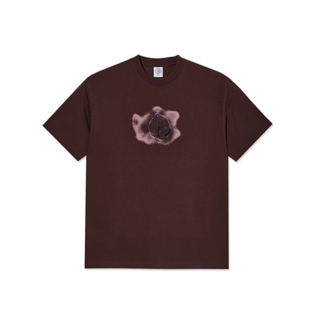 Polar Skate Co. Metal Logo Tee - Washed Bordeaux