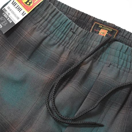 FB County Cargo Checker Pants - Black/Green