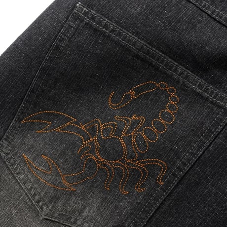 BUTTER GOODS Scorpion Stitch Denim Jeans - Black