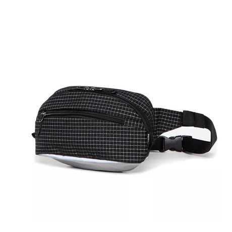 Packing Reflective Waist Bag - Black [PA-053]