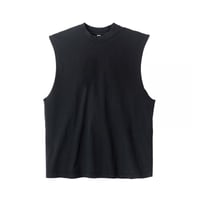 Los Angeles Apparel 6.5oz Garment Dye Sleeveless Tee [1865GD] -  Black