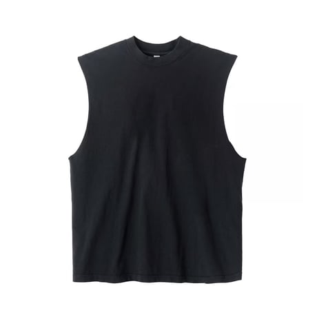 Los Angeles Apparel 6.5oz Garment Dye Sleeveless Tee [1865GD] -  Black