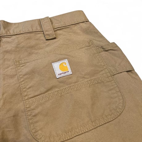 CARHARTT B147 Loose Fit Canvas Utility Work Shorts - Dark Khaki