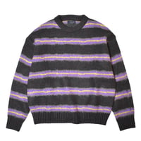 Cotton On Box Fit Fuzzy Crewneck Sweater - Black