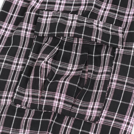 YARDSALE Shoreline Plaid Shorts - Black