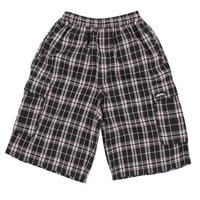 YARDSALE Shoreline Plaid Shorts - Black