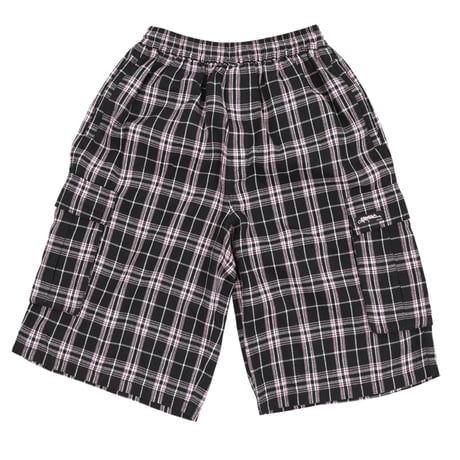 YARDSALE Shoreline Plaid Shorts - Black