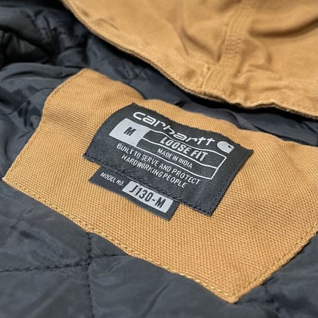 Carhartt USA J130(104050) Washed Duck Insulated Active Jacket Carhartt Brown