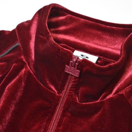 PRO CLUB Comfort Velour Track Jacket - Burgundy