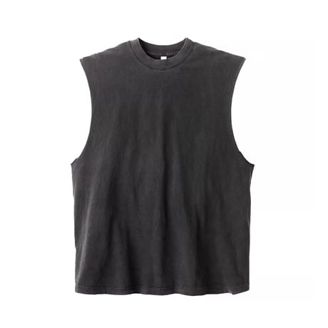 Los Angeles Apparel 6.5oz Garment Dye Sleeveless Tee [1865GD] - Vintage  Black