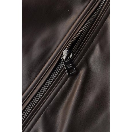 Calvin Klein Single Riders Jacket - Brown