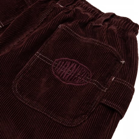 Bronze 56K Corduroy Relaxed Pants Burgundy