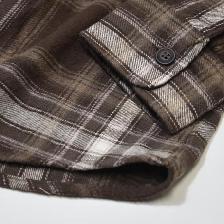 Free Planet Hooded Plaid Flannel Shirts - Brown Multi