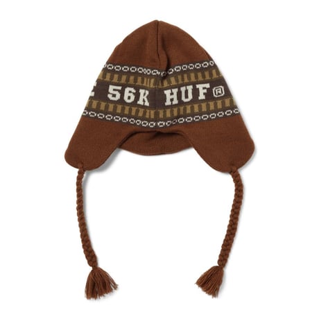 Huf × Bronze56K  Flap Beanie Brown
