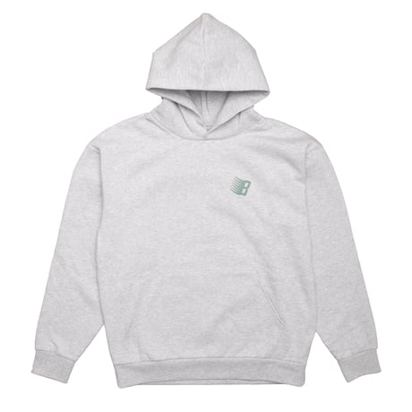 Bronze56K Logo Puff Print Hoodie Heather Grey