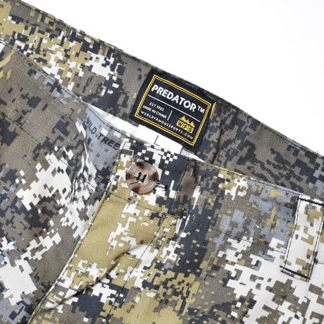 World Famous Sports BC454-417 Brushed Cotton 6pocket Cargo Pants Predator Camo