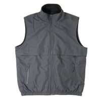 Port Authority Reversible Charger Vest Battleship GreyｘBlack